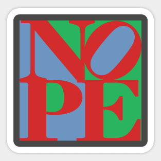 NOPE - LOVE for Introverts Sticker